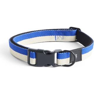 HAY Dogs Collar Flat M/L Blue/Off-White