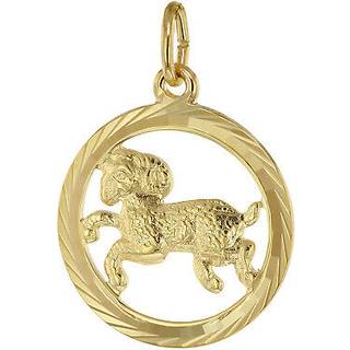 trendor 39000-04 Sternzeichen Widder 333 Gold Anhänger Ø 16 mm