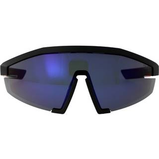 Prada Linea Rossa Mand PS 03ZS 1BO05U Solbriller Injiceret Sort Blå Geometrisk Normal Spejl