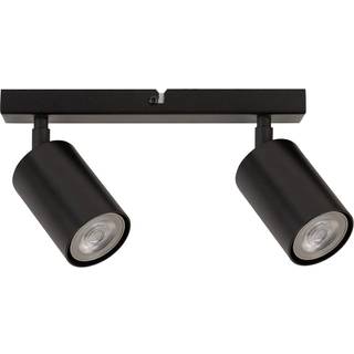 Loftspot Zoom, 2 lyskilder, sort Zoom SIGMA, dæmpbar, Sort, Stue/spisestue, Metal