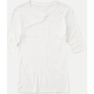 Closed Crewneck Shortsleeve Cotton and Modal T-shirt Ivory - s