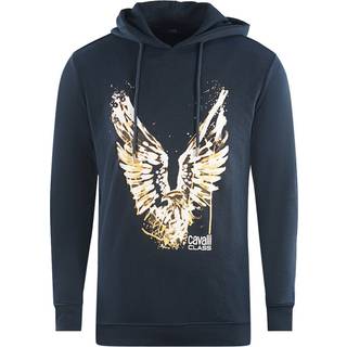 Cavalli Class Blue Cotton Men Sweater