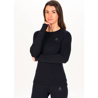 Odlo Women's Baselayer Top Crew Neck L/S Merino 260 Merino undertøj Damer størrelse XL farve sort