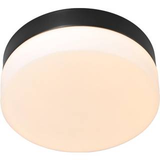 Loftlampe Ikaro sort, Ø 24 cm, metal, plast