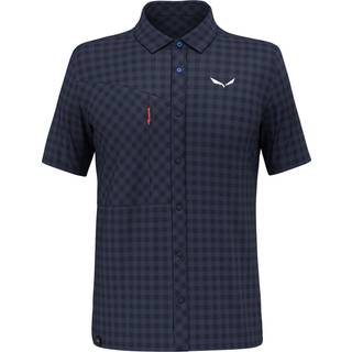 Salewa Puez Dry S/S Shirt Skjorte Herrer størrelse 52 farve blå