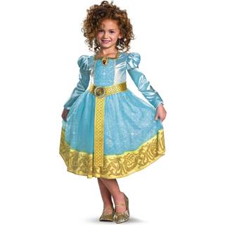 Brave Merida Deluxe Costume Auqa/Gold X-Small