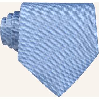 Eton Silk Basket Weave Tie Light Blue