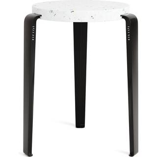 TipToe LOU Skammel Genanvendt Plastik Hvid/Graphite Black