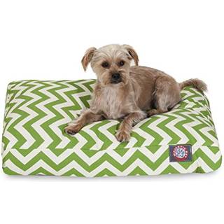 Majestic Pet Chevron rektangel hundeseng vaskbar - skridsikker komfortabel kledyrsseng - kasseseng med aftageligt vaskbart betrk - Kennelseng t