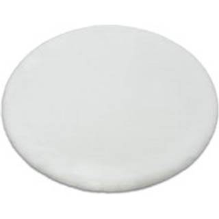 Tæppe BUNNY hjul hvid IMITERET KANINPELS cirkel 80 cm