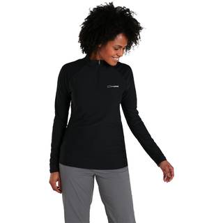 Women's 24/7 Tech Tee Long Sleeve Half Zip - Black
