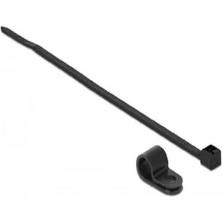 Delock - Kabelbinder med klemme - 250 x 3.6 mm - Sort - 10 stk