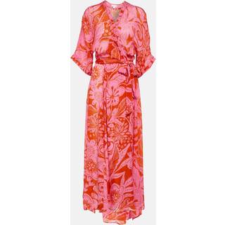 Poupette St Barth Adha floral wrap dress - pink - XS