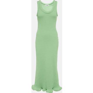 Jil Sander Jersey midi dress - green - M