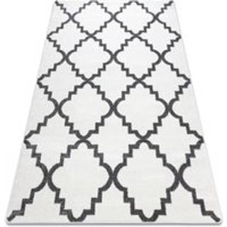 Tæppe SKETCH - F343 fløde/grå Marokkansk kløver trellis 120x170 cm