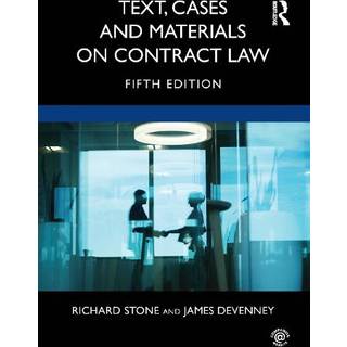 Text, Cases and Materials on Contract Law