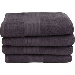Badehåndklæde - 100% Blødt bomuld med høj absorberingsevne - 70x140 cm - antracit bade håndklæde fra danske By Borg