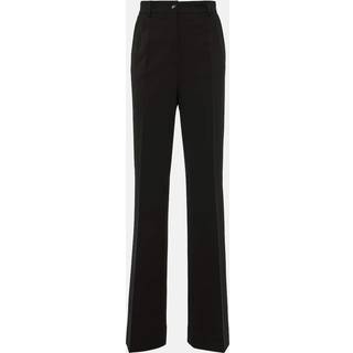 Dolce&Gabbana Milano high-rise jersey flared pants - black - XL