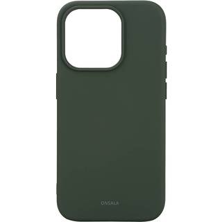 ONSALA Phone Case with Silicone Feel MagSeries Olive Green - iPhone 15 Pro