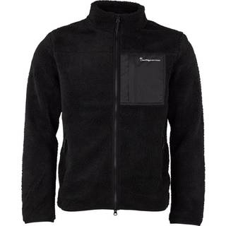 Knowledge Cotton Apparel Men's Teddy Fleece Zip Sweat  Black Jet, XXL
