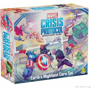 Marvel: Crisis Protocol Earth's Mightiest Core Set - Iconic Heroes & Villains for Epic Battles! Tablepop superheltspil i alderen 14 2 spillere 90