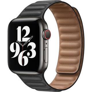 Lippa Apple Watch magnetisk læderrem 38/40/41, Sort