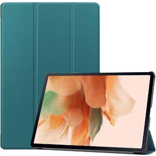SKALO Samsung Tab S7 FE Trifold Flip Cover - Grøn