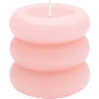 Stumpenkerze Ring - Apricot