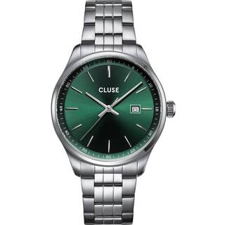 CLUSE Silver Antheor Watch Steel Green - Silver