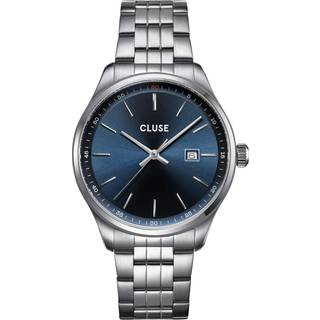 CLUSE Silver Antheor Watch Steel Blue - Silver