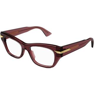 Bottega Veneta BV1152O 003 51 Briller Kvinder Rød - Transparent Burgundy Red - 51mm