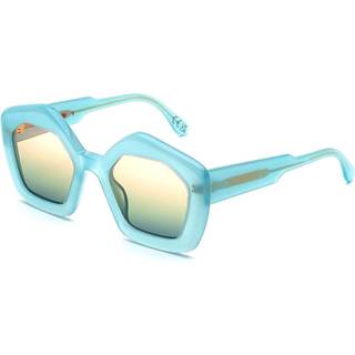 Marni Unisex Laughing Waters Salty 0YJ Solbriller Acetat Lyseblå Blå Geometrisk Normal Skygge