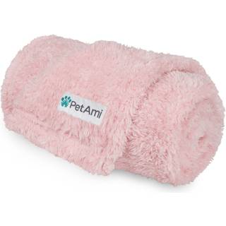 Petami Dog Tæppe til små hunde Pink Fluffy Soft Puppy Blanket Sherpa Fleece Cat Tæppe til killingen Doggie Beroligende kæledyrtæppe Kast til sofa