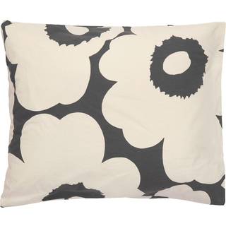 Marimekko Unikko Pc 50x60cm Pudebetræk 50x60 Cm Offwhite Trækulsfarvet - Pudebetræk Bomuld Off-White - 072732-910