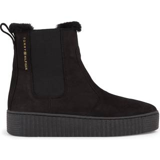 Tommy Hilfiger Kort damestøvle Sort FW0FW07661BDS - 40