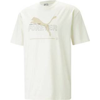 PUMA Herren T-Shirt beige Baumwolle & Mix