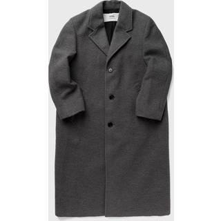 Ami Paris Single-breasted wool-blend coat - grey - EU 48