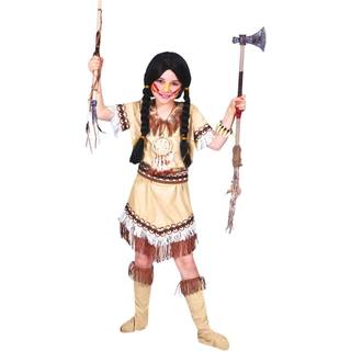 Indianerpige kostume