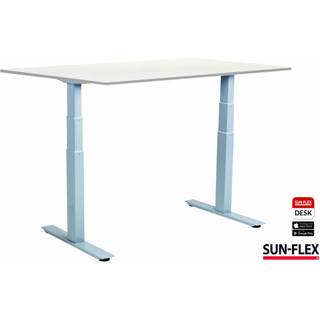 Sun-Flex Easydesk VI hæve-sænkebord 160x80cm hvid med alu stel