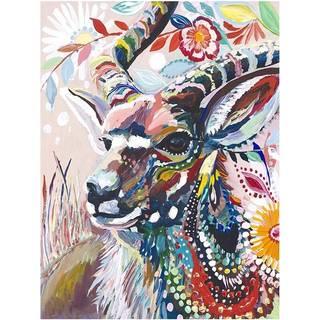 Kortærmet body - Sandfarvet med print