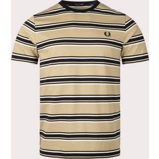 Fred Perry Herren T-Shirt beige,schwarz gestreift