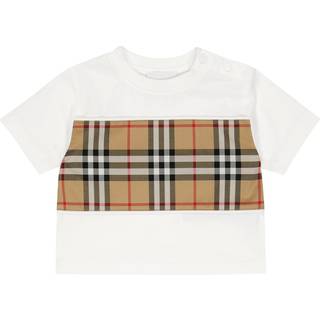 Burberry Kids Baby Vintage Check cotton T-shirt - beige - M 18