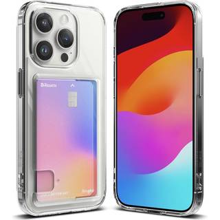 Ringke Fusion Card Case iPhone 15 Pro Gennemsigtig