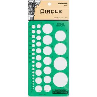 Rapidesign cirkler Skabelon 1 hver (R40)