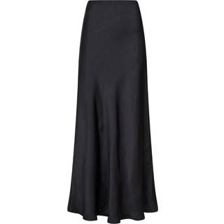Vicky Heavy Sateen Nederdel, Black, 34