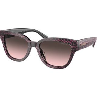 Coach HC8379U CL920 578346 54 Solbriller Kvinder Lyserød - Pattern Pearly Ruby Signature C - 54mm