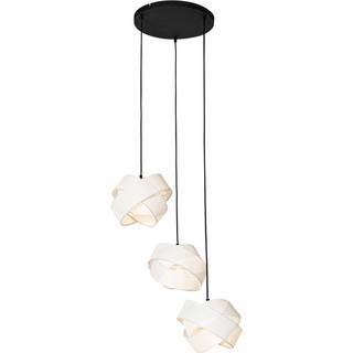 Moderne pendellampe hvid 3-lys - Cloth