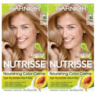 Garnier Hair Color Nutrisse Nourishing Creme 82 Champagne Blonde (Champagne Fizz) Permanent h?rfarve 2 -t?lling (emballage kan variere)