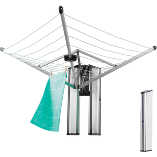 Brabantia WallFix tørresnor 24 m med Beskyttelsesboks Grå