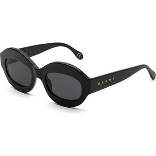 Marni Unisex Marni GDK Ik Kil Cenote Black Solbriller Acetat Sort Sort Oversize